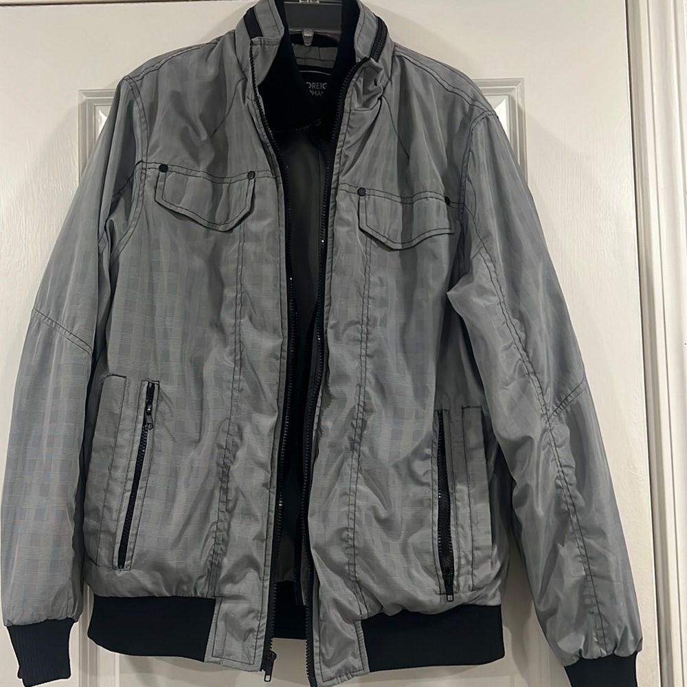 Foreign Exchange Mens jacket Size XL Color Gray.